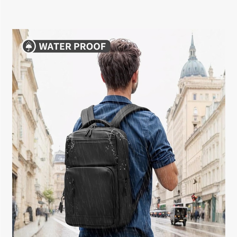 Black Men's Backpack